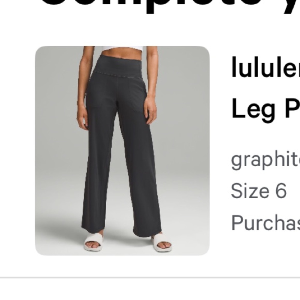 Lululemon AlignHigh Rise Wide Leg Pant 31”